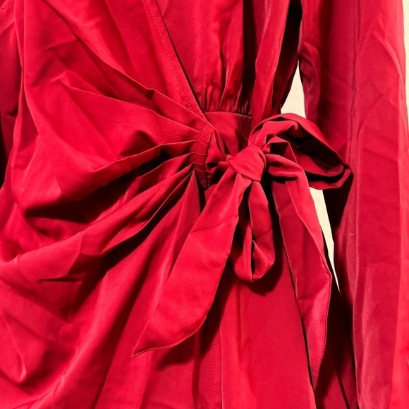 Red Wrap Dress/Robe - Picture 5 of 6